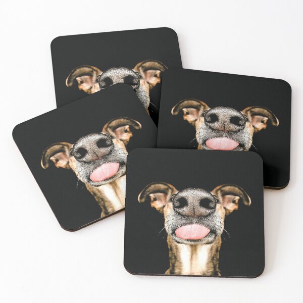 Item preview, Stupid Dog Showing nose closeup and Tongue and Teeth fit your face and nose designed and sold by Dolphin Graphic.