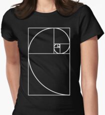 Camiseta entallada para mujer Proporción áurea - Blanco