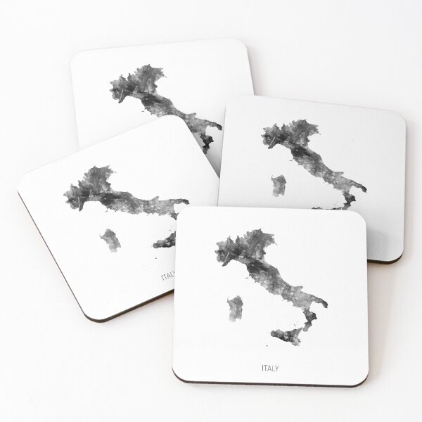 Item preview, Italy Watercolor Map designed and sold by ArtPrints.