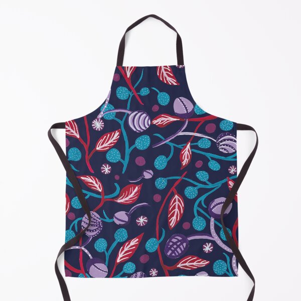 Item preview, Folk art gouache painting repeat pattern designed and sold by kittyvdheuvel.