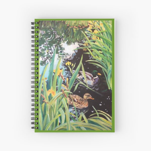 Ducks enjoying the shade in a London park Spiral Notebook