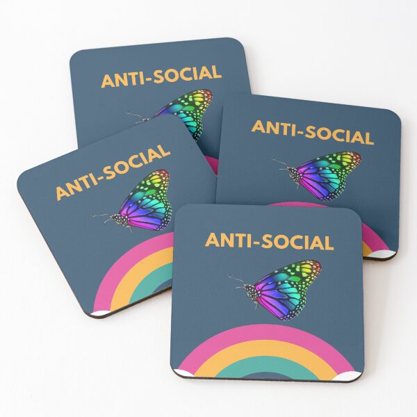 Artikelvorschau, Antisozialer Regenbogenschmetterling entworfen und verkauft von hausofbutterfly.