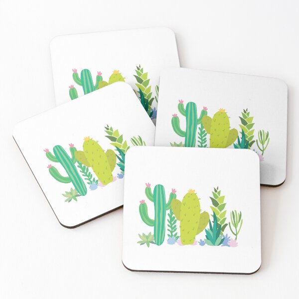 Item preview, summer cool pastel cactus collection 4 designed and sold by rangrafx.