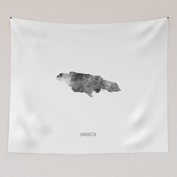 Item preview, Jamaica Watercolor Map designed and sold by ArtPrints.