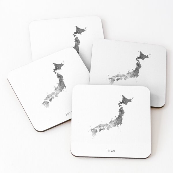 Item preview, Japan Watercolor Map designed and sold by ArtPrints.