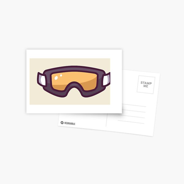 Goggles Postcards Redbubble - supreme goggles texture roblox