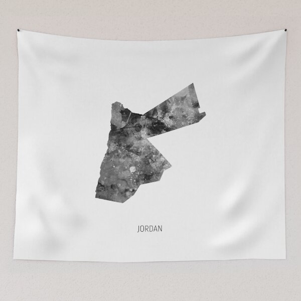 Item preview, Jordan Watercolor Map designed and sold by ArtPrints.