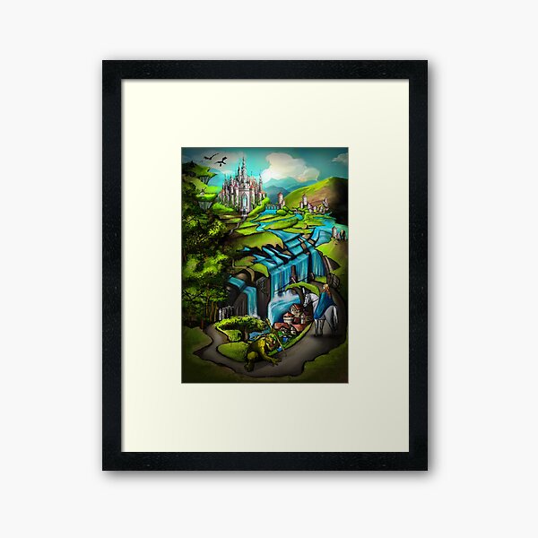 Journey into Peril Framed Art Print