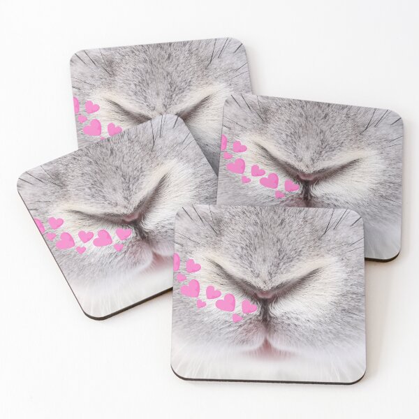 Item preview, Bunny Nose with Pink Hearts Design  designed and sold by AtarangiDesigns.