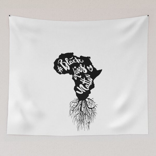 Item preview, Black Lives Matter BLM Africa Pan African Roots American Afro Heritage Fan Art designed and sold by Sean Moon.
