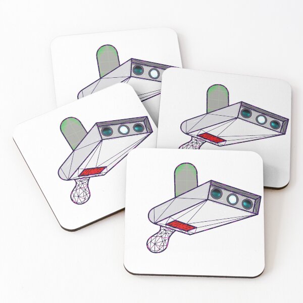 Rick and Morty Portal Gun Coasters (Set of 4)