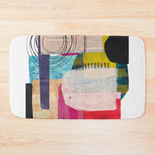 Item preview, Abstract colourful mixed media collage I designed and sold by kittyvdheuvel.