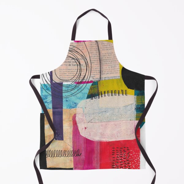Item preview, Abstract colourful mixed media collage I designed and sold by kittyvdheuvel.