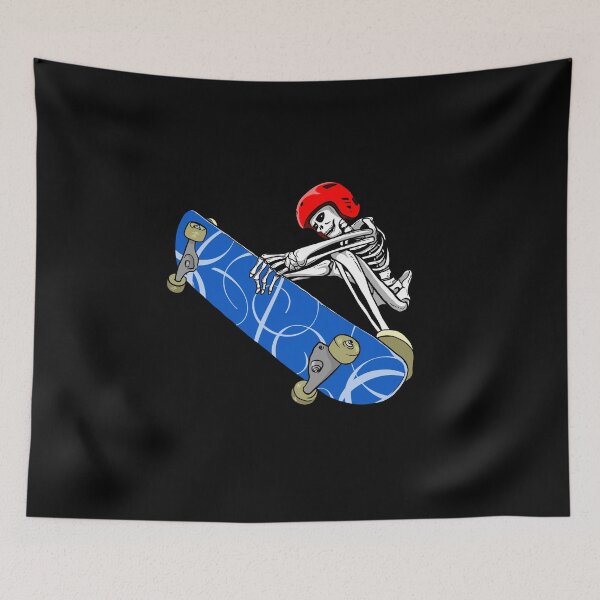 Item preview, Helmet Skeleton on the Skateboard Gift for Skater & Skate Friends designed and sold by elnino8.