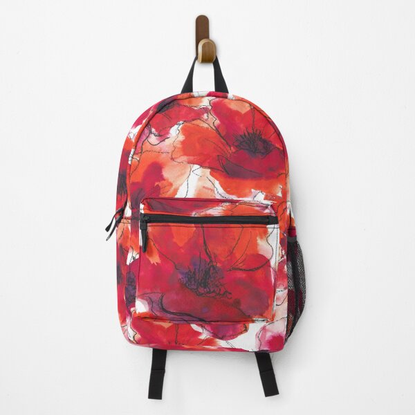 Item preview, Big bold red summer flowers designed and sold by kittyvdheuvel.