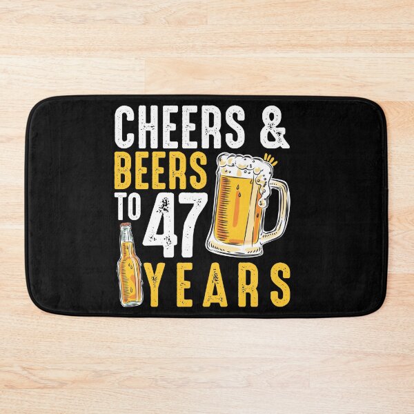 Item preview, 47th Birthday Gifts Drinking Shirt for Men or Women - Cheers and Beers designed and sold by Orange Pieces.