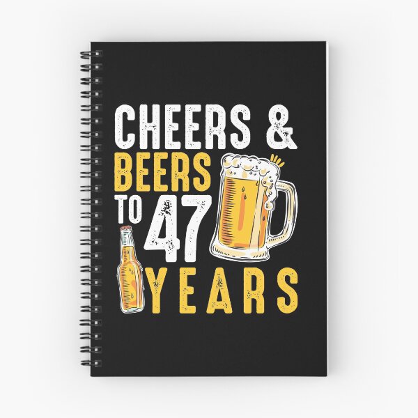 Item preview, 47th Birthday Gifts Drinking Shirt for Men or Women - Cheers and Beers designed and sold by Orange Pieces.