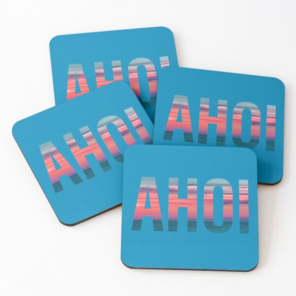 Item preview, AHOI with a maritime pattern - northern German designed and sold by Alex Barth.