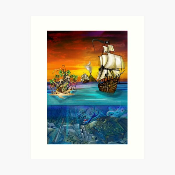 The Pirate Seas Art Print