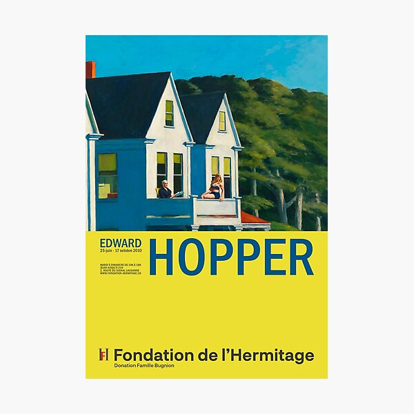 Item preview, Edward Hopper - Second Story Sunlight - Minimalist Exhibition Art Poster designed and sold by Francisco Couto.