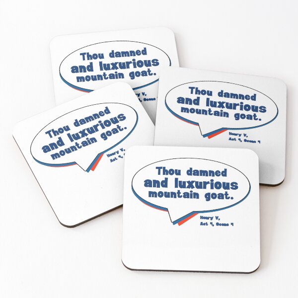 Item preview, Shakespearen Insults: Luxurious Mountain Goat designed and sold by WhatOdds.