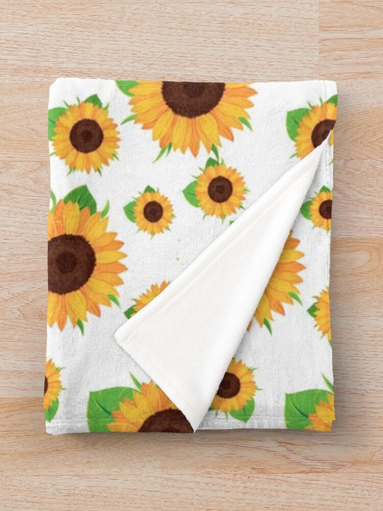 "Be A Sunflower" Throw Blanket By Sherrinford04 | Redbubble