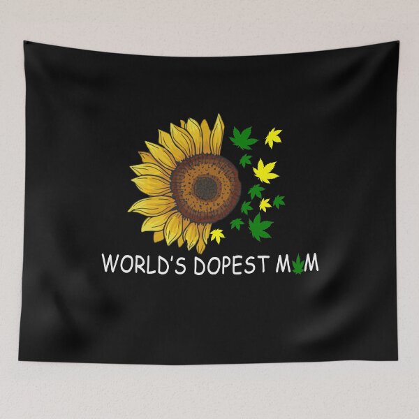 Item preview, World's Dopest Mom Sunflower Weed Gift designed and sold by Kathrine2302.