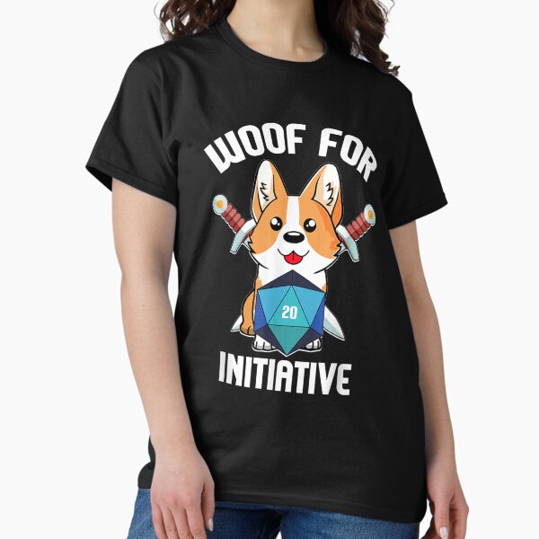 Item preview, Woof for Initiative Funny Corgi Dog D20 RPG Gamer Gift  designed and sold by SotiritKyprai.