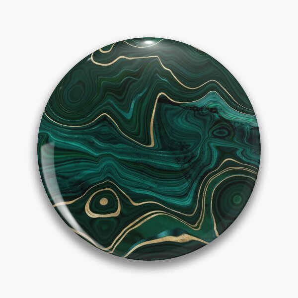 Item preview, Faux Malachite Marble Texture With Gold Veins I designed and sold by MysticMarble.