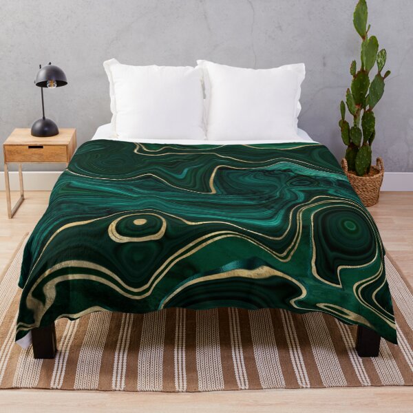 Item preview, Faux Malachite Marble Texture With Gold Veins I designed and sold by MysticMarble.