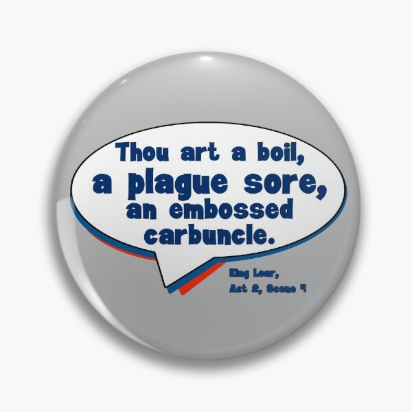 Item preview, Shakespearen Insults: Embossed Carbuncle designed and sold by WhatOdds.