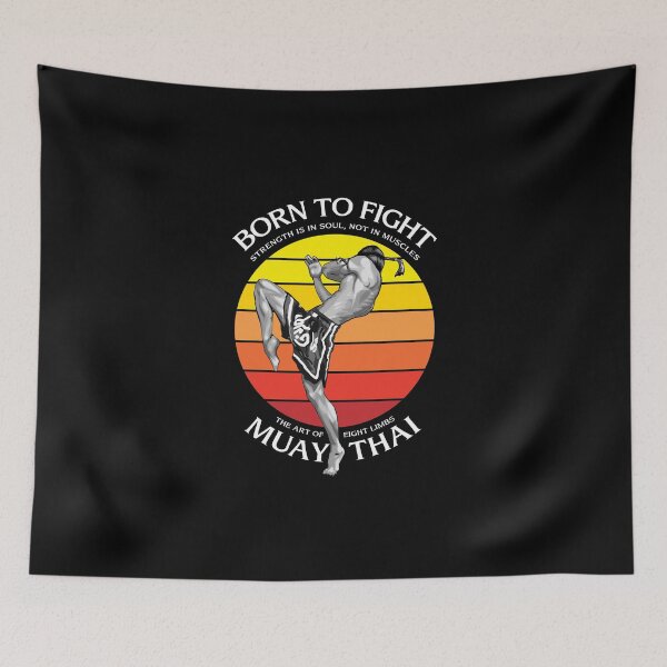 Item preview, Muay Thai Boxing Born To Fight designed and sold by KewaleeTee.