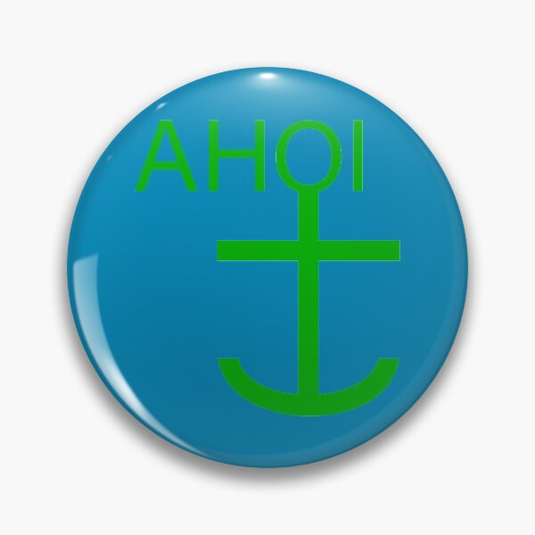 Item preview, Ahoy with green anchor - North German symbol designed and sold by Alex Barth.