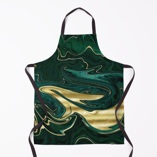 Item preview, Faux Malachite Marble Texture With Gold Veins II designed and sold by MysticMarble.