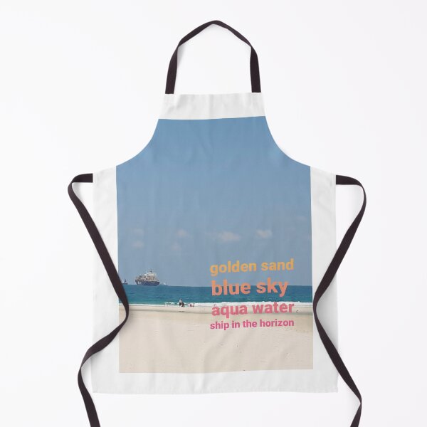 Item preview, Golden sand, blue sky, ship in horizon designed and sold by lealey19.