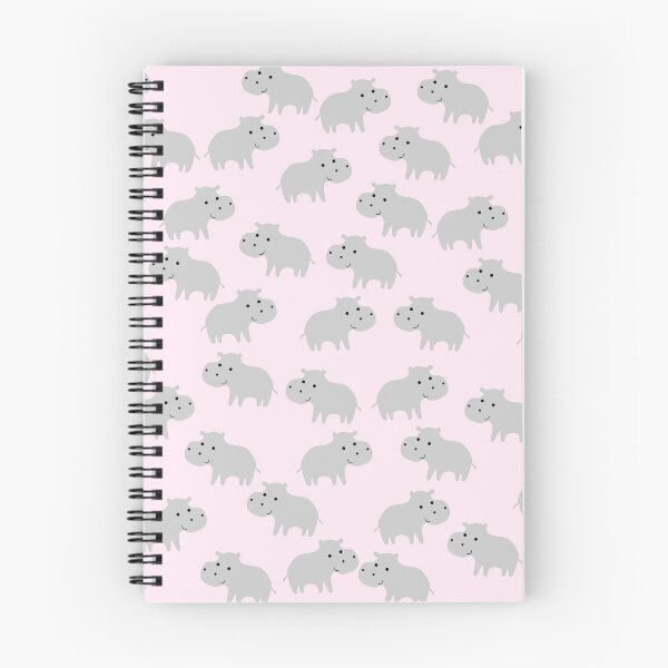 Item preview, Cute Hippo Print on pink Background designed and sold by kapotka.