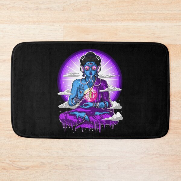 Aperçu de l'œuvre Bouddha Psytrance Psychédélique créée et vendue par underheaven.