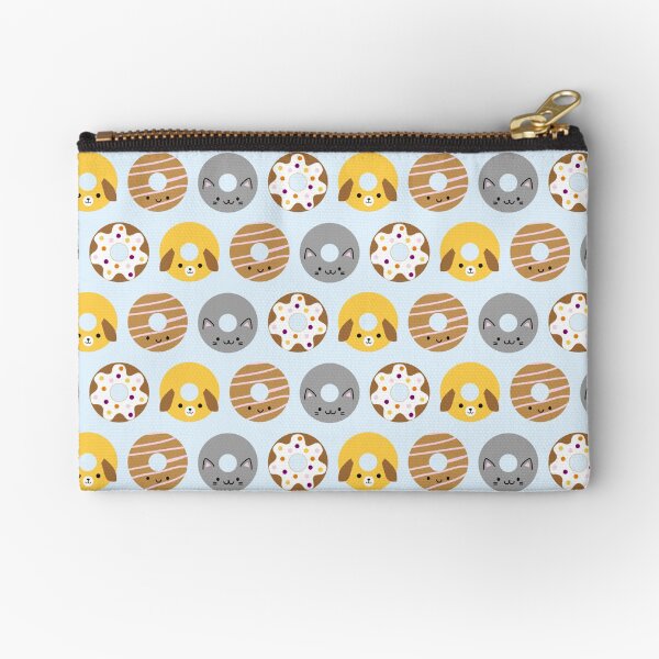 Kawaii Animal Donuts Zipper Pouch