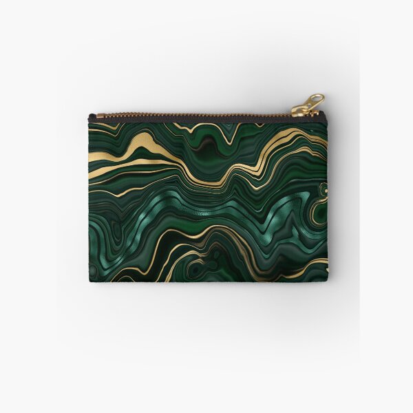 Item preview, Malachite Faux Marble Texture With Gold Veins IV designed and sold by MysticMarble.