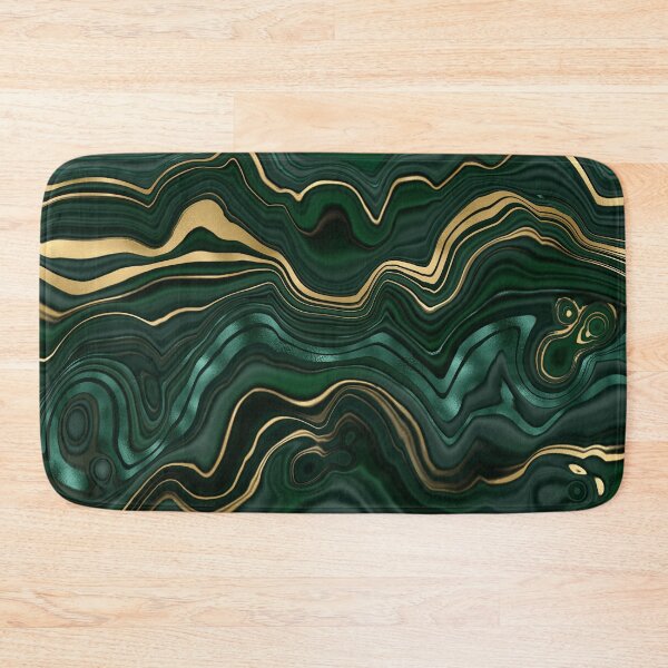 Item preview, Malachite Faux Marble Texture With Gold Veins IV designed and sold by MysticMarble.
