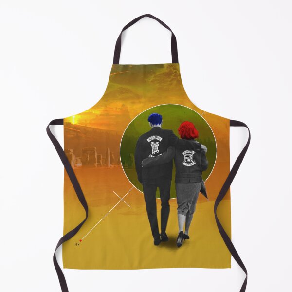 Item preview, Biker Couple walking into an Orange Sunset with Stonehenge designed and sold by KALEIDOSCOPE UK.