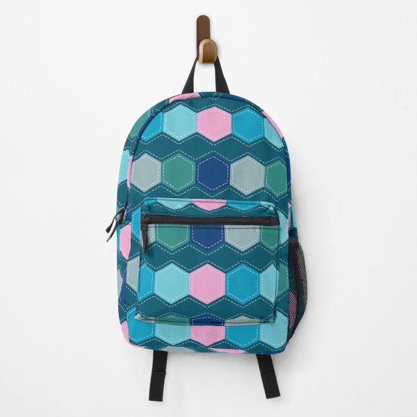 Item preview, Hexagonal Quilt \\ Teal designed and sold by The Wellington Boot.