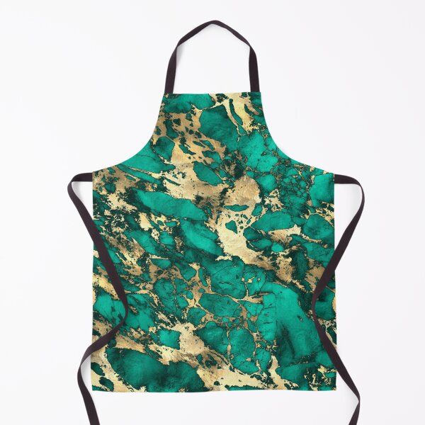 Item preview, Teal And Gold Malachite Faux Marble designed and sold by MysticMarble.