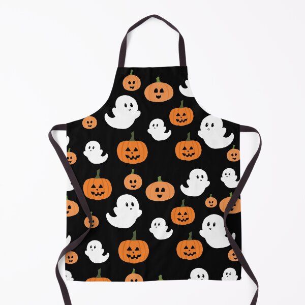 Item preview, Pumpkin Ghost Halloween Pattern designed and sold by SquishyInk.