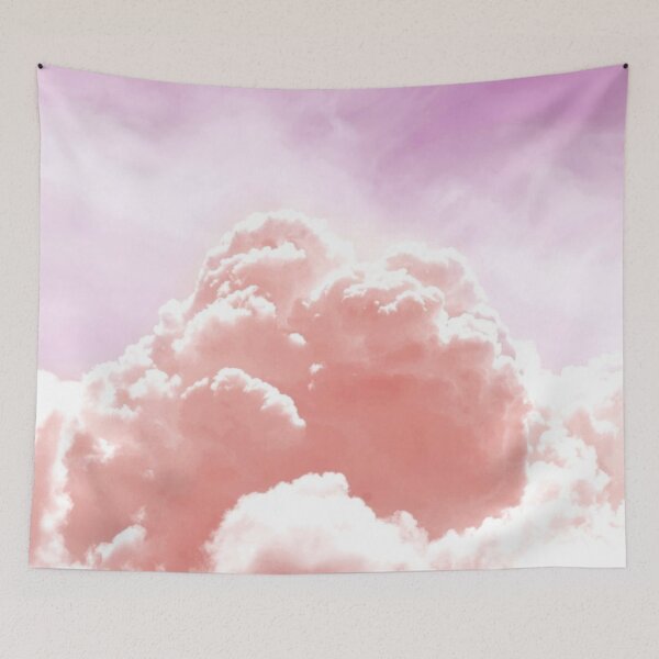 Artikelvorschau, Pastell Orange Pop Rauchwolken Muster entworfen und verkauft von Memituss.