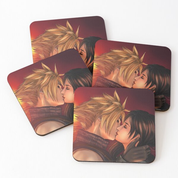 Item preview, Cloud and Tifa sunset kiss designed and sold by Machatnoir.