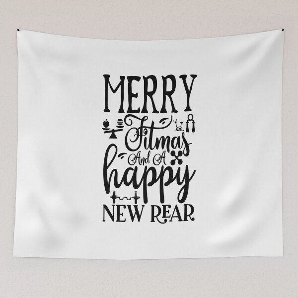 Item preview, merry fitmas and a happy new rear: A Funny quote shirt.   designed and sold by fajali master.