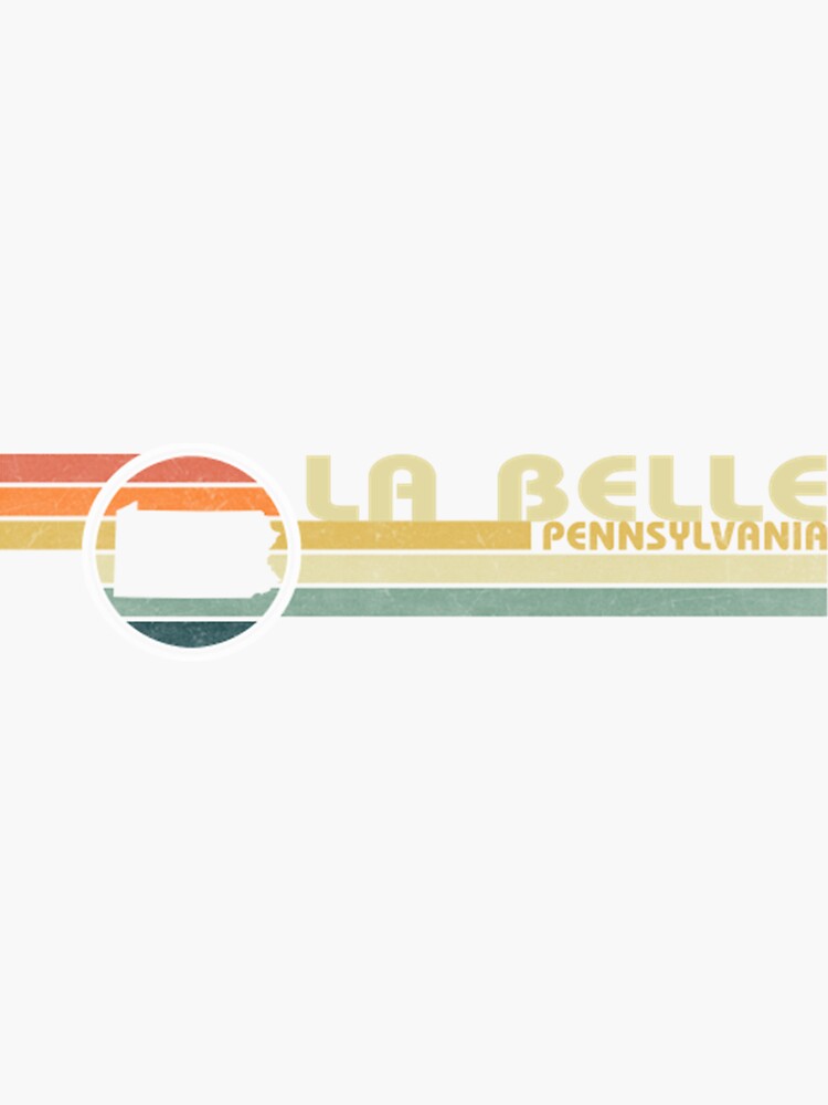 "La Belle Pennsylvania Vintage 1980s Style" Sticker for Sale by