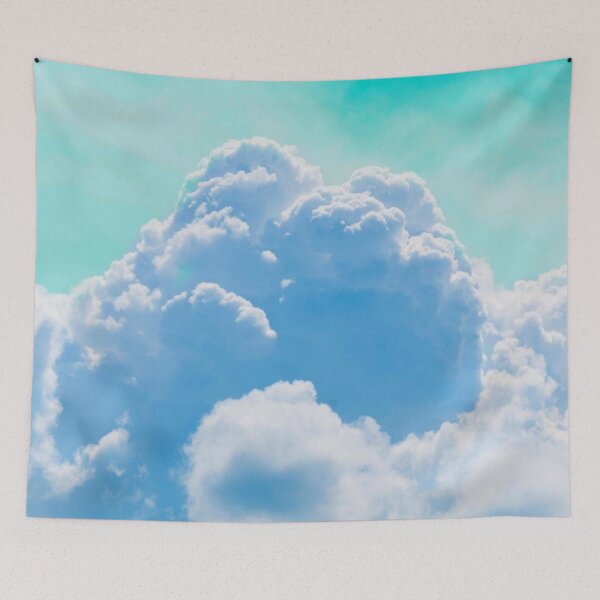 Item preview, Pastel Sky Blue Pop Smoke Clouds designed and sold by Memituss.