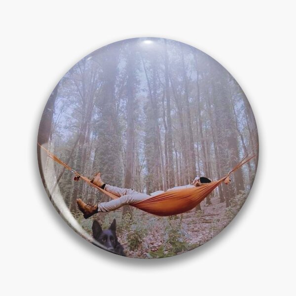 Item preview, young man relaxing with his dog in a rain forest designed and sold by slambob.